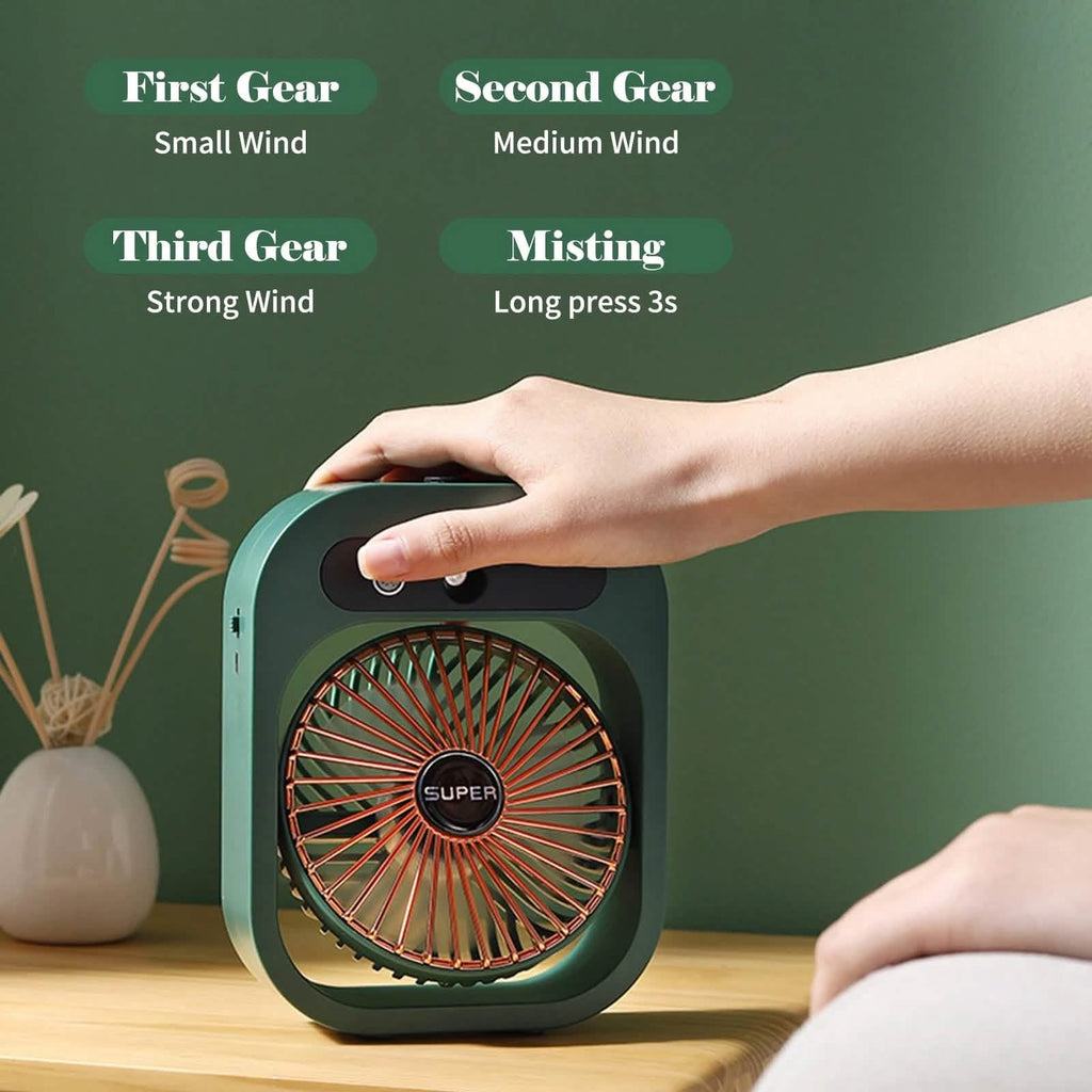 USB Rechargeable Desktop Spray Fan by DailySale