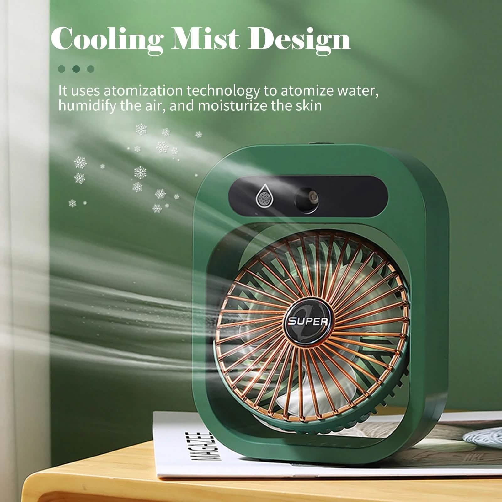 USB Rechargeable Desktop Spray Fan by DailySale