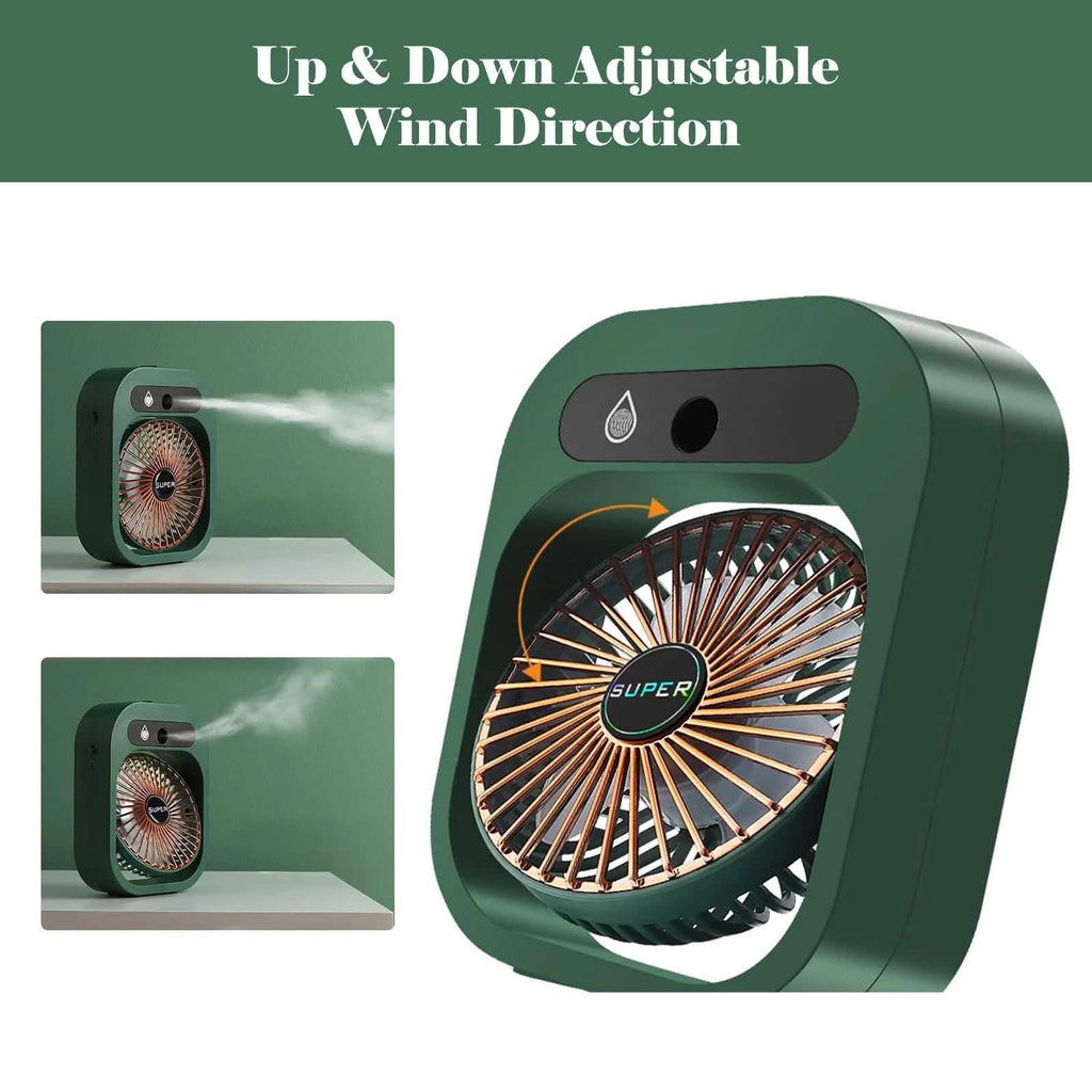 USB Rechargeable Desktop Spray Fan by DailySale
