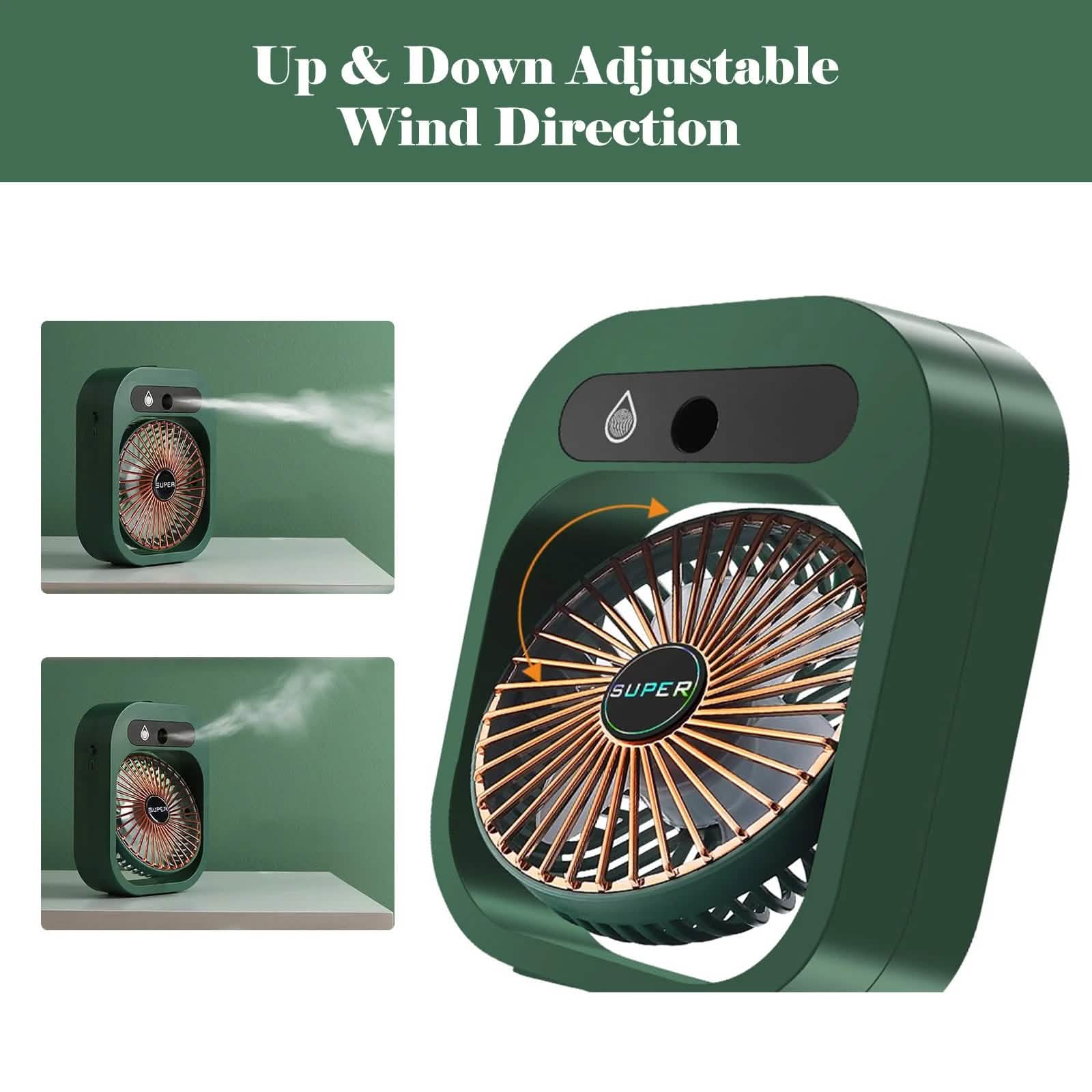 USB Rechargeable Desktop Spray Fan by DailySale