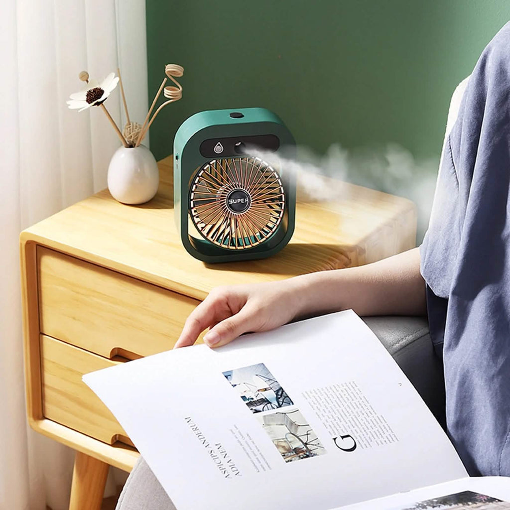 USB Rechargeable Desktop Spray Fan by DailySale