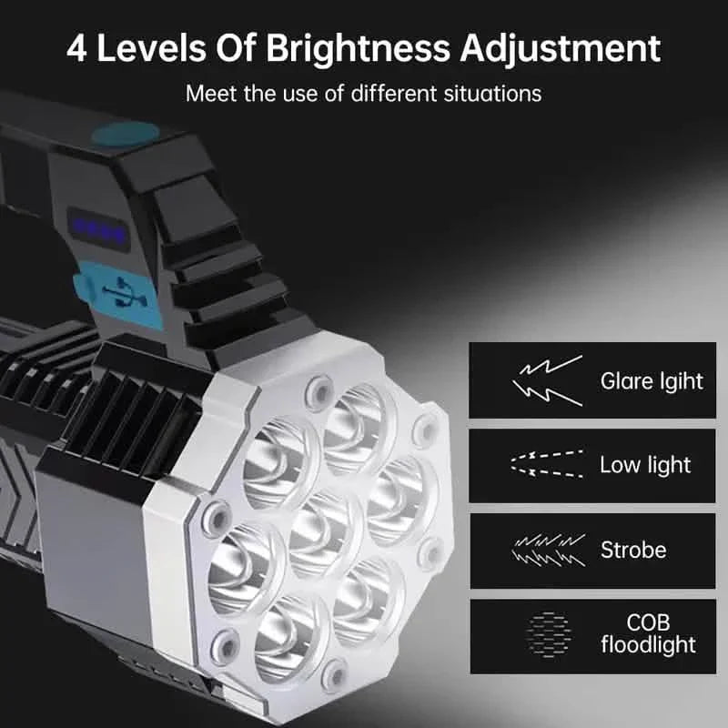 USB Rechargeable High Power LED Flashlight by DailySale