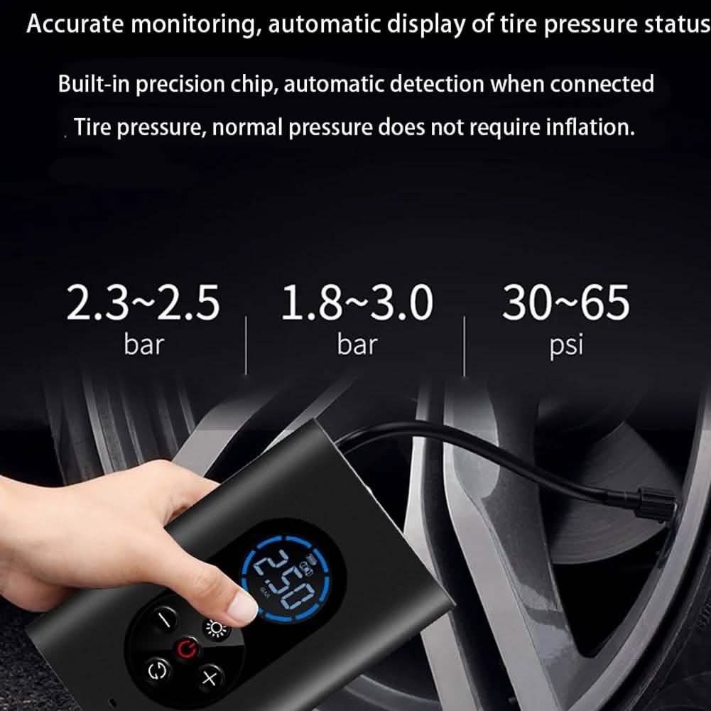 USB Rechargeable Intelligent Air Pump Car Portable by DailySale