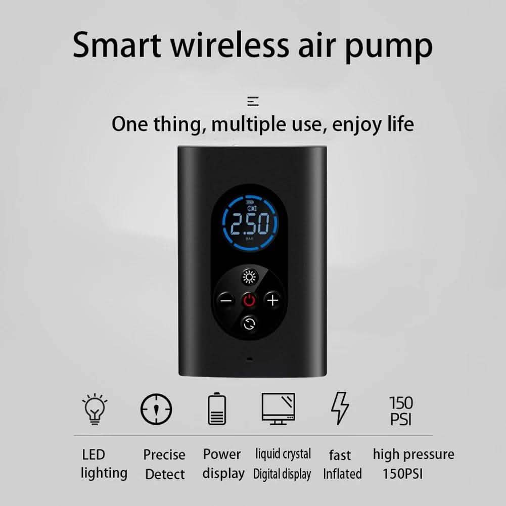 USB Rechargeable Intelligent Air Pump Car Portable by DailySale