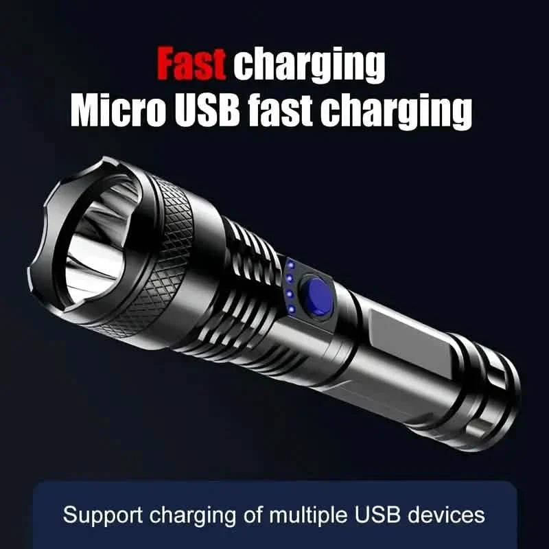 USB Rechargeable Strong Light Flashlight by DailySale