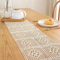 Vintage Farmhouse Style Crochet Lace Tablecloth by DailySale