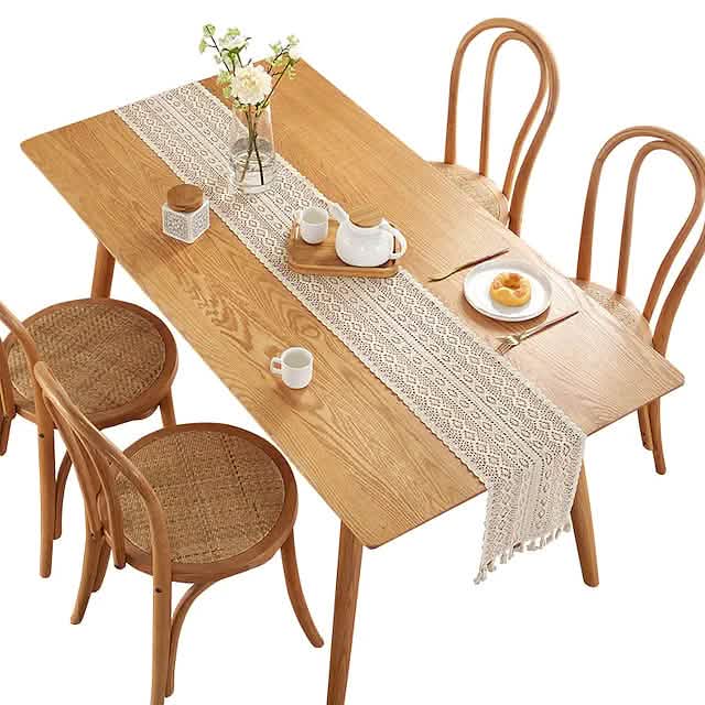 Vintage Farmhouse Style Crochet Lace Tablecloth by DailySale