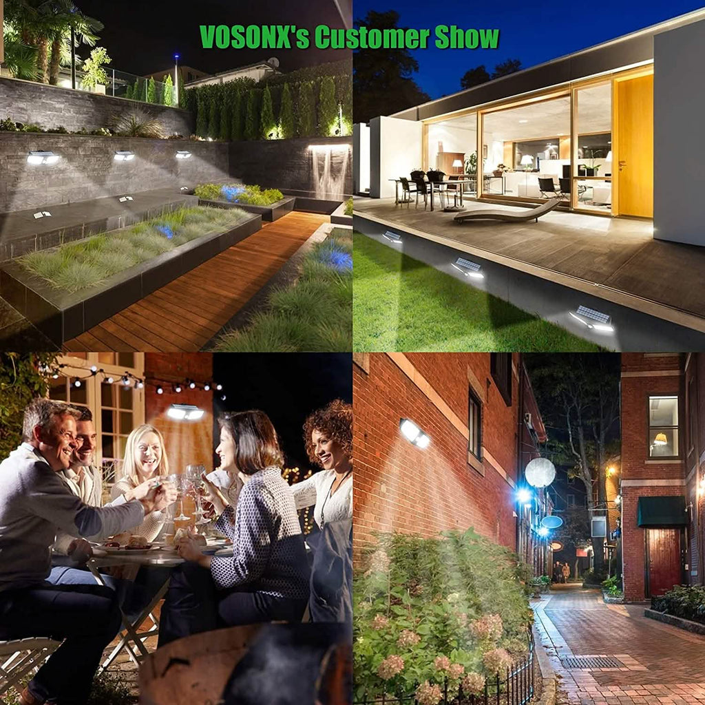 VOSONX Solar Powered Security Lights by DailySale