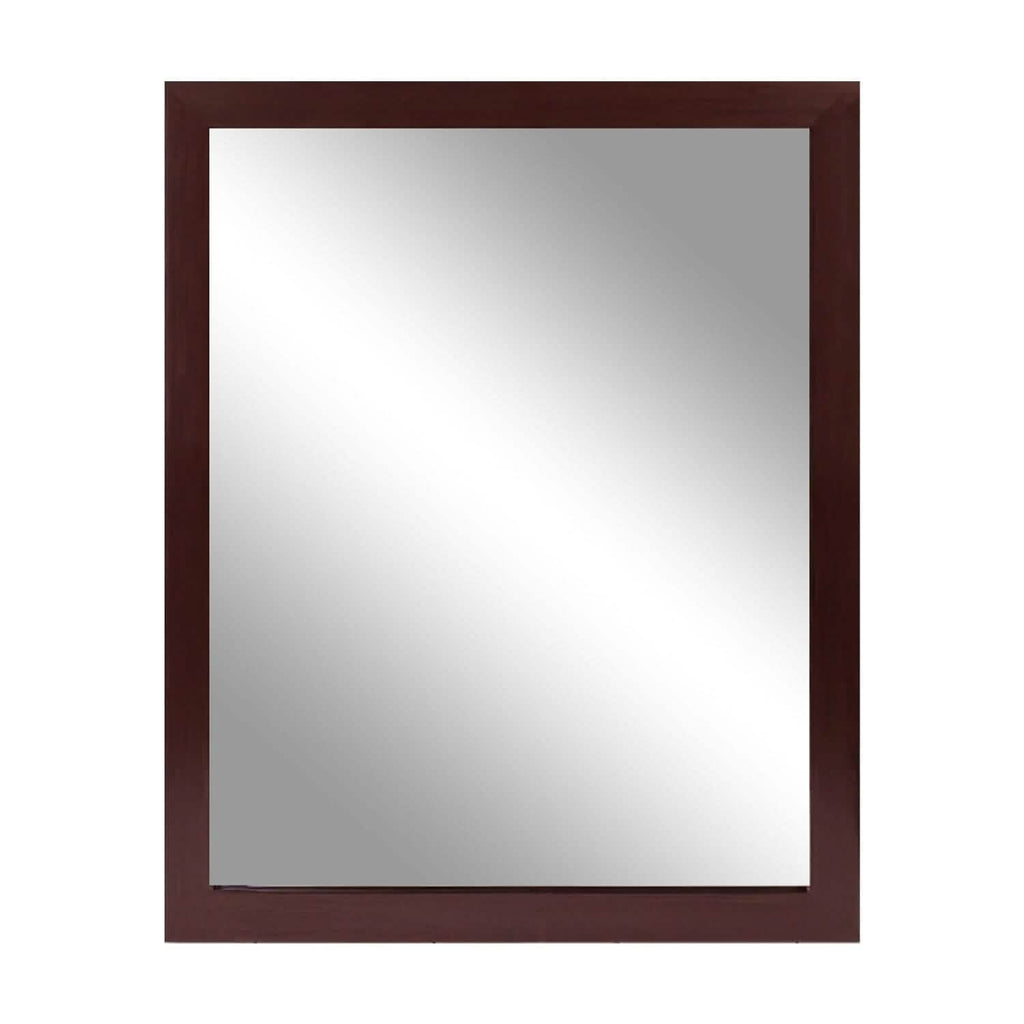 Wall Mount Mirror Wood-Like Frame Rectangle Modern Hanging Mirror by DailySale