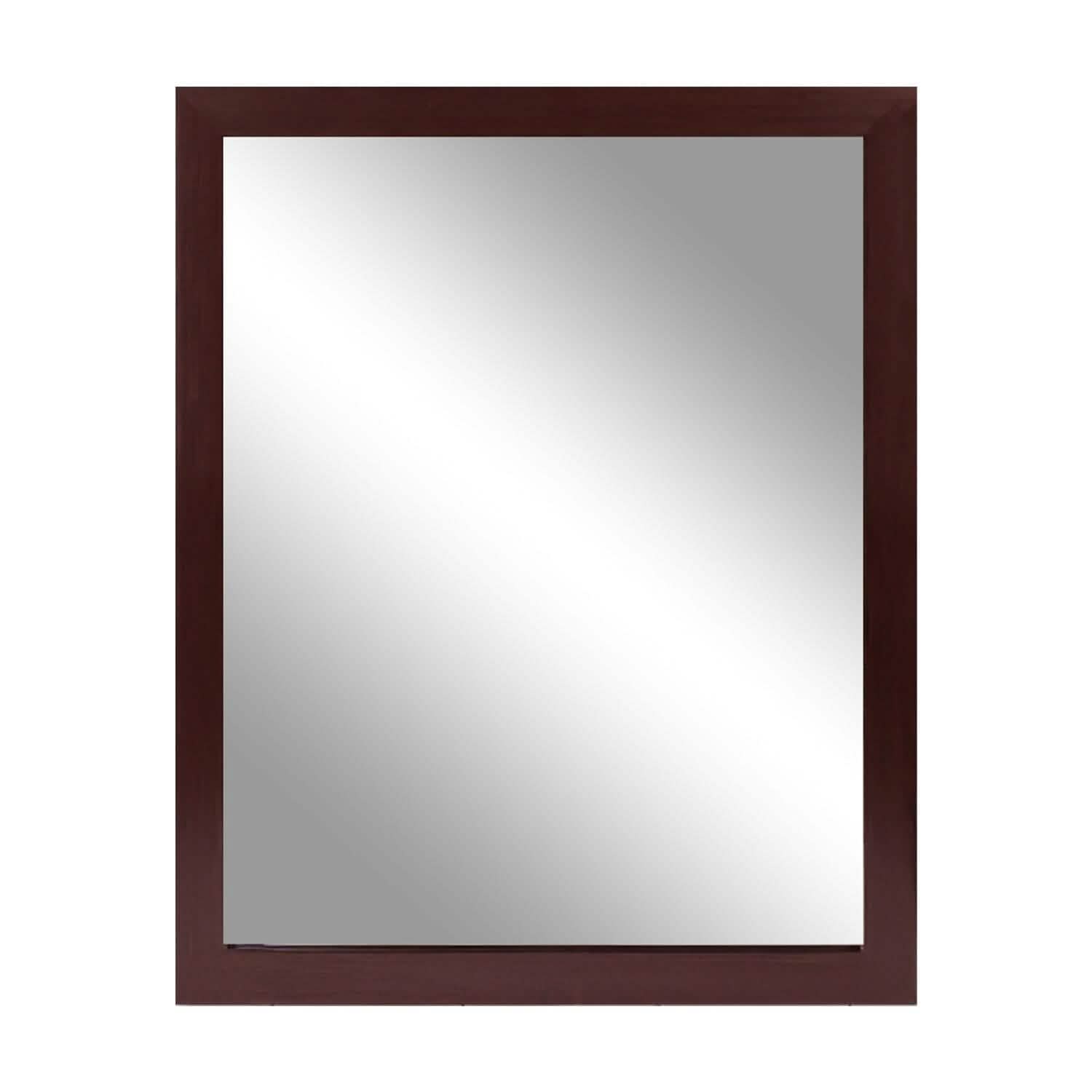 Wall Mount Mirror Wood-Like Frame Rectangle Modern Hanging Mirror by DailySale
