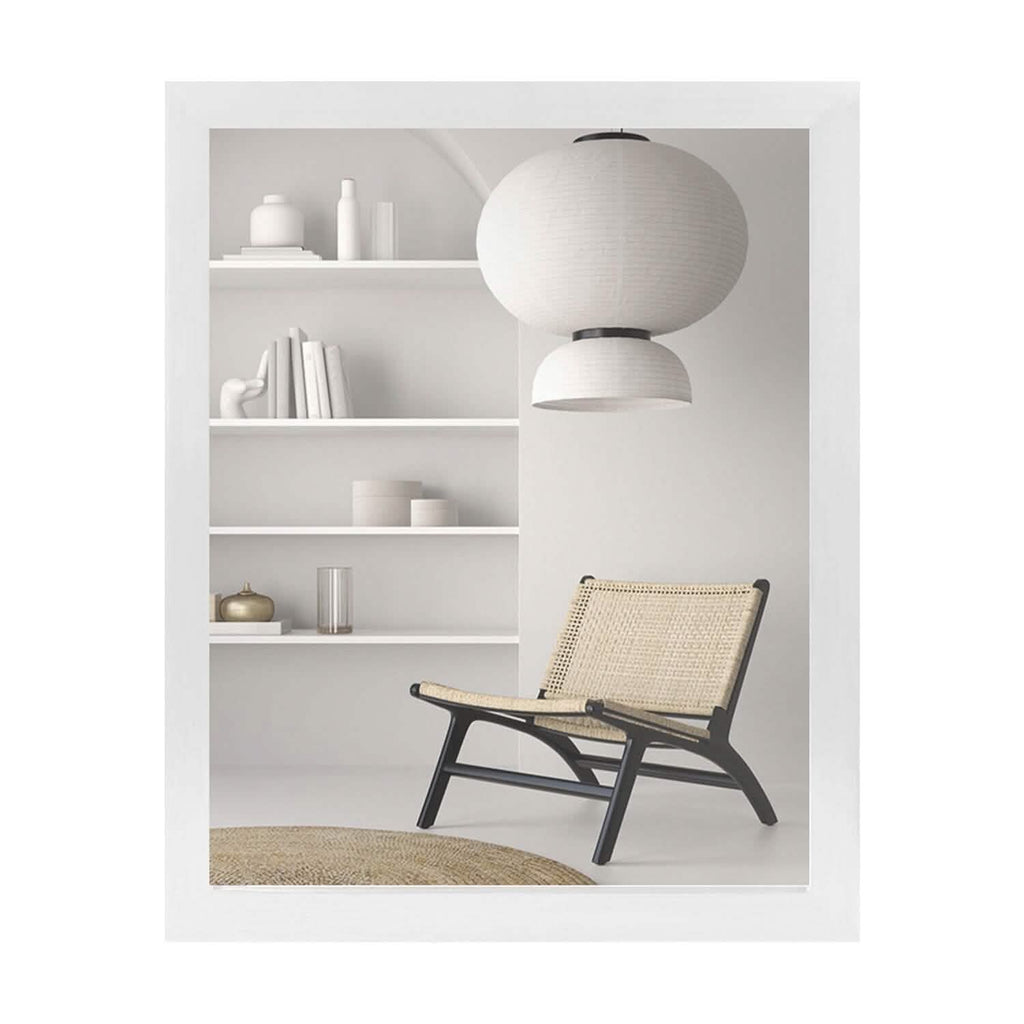 Wall Mount Mirror Wood-Like Frame Rectangle Modern Hanging Mirror by DailySale
