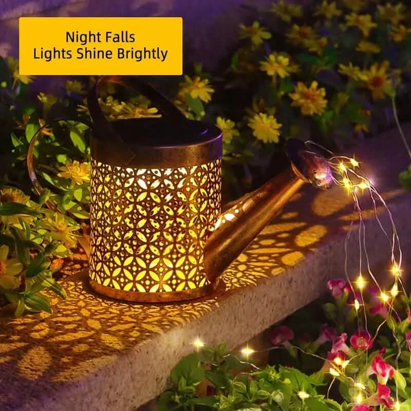 Waterproof Copper Solar Watering Can Light by DailySale