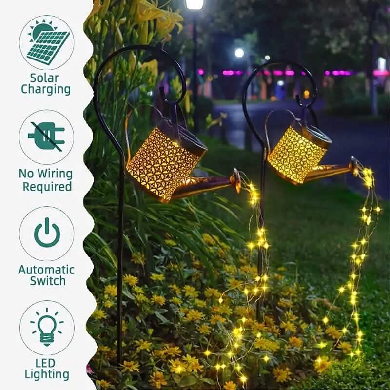 Waterproof Copper Solar Watering Can Light by DailySale