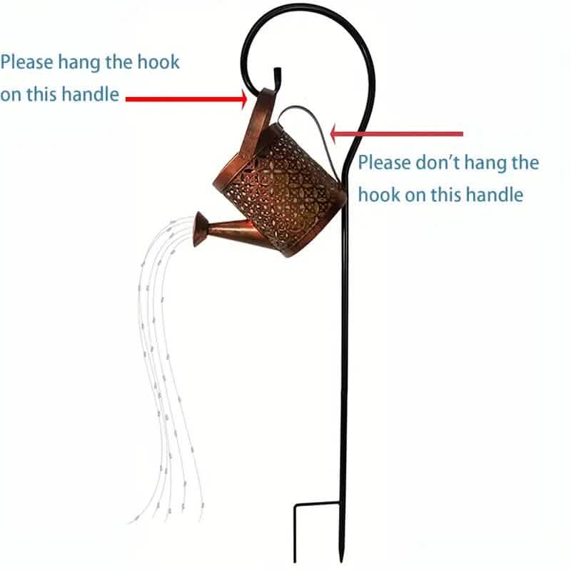Waterproof Copper Solar Watering Can Light by DailySale