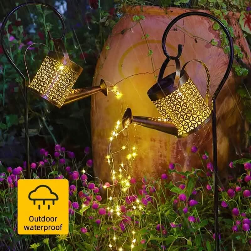 Waterproof Copper Solar Watering Can Light by DailySale