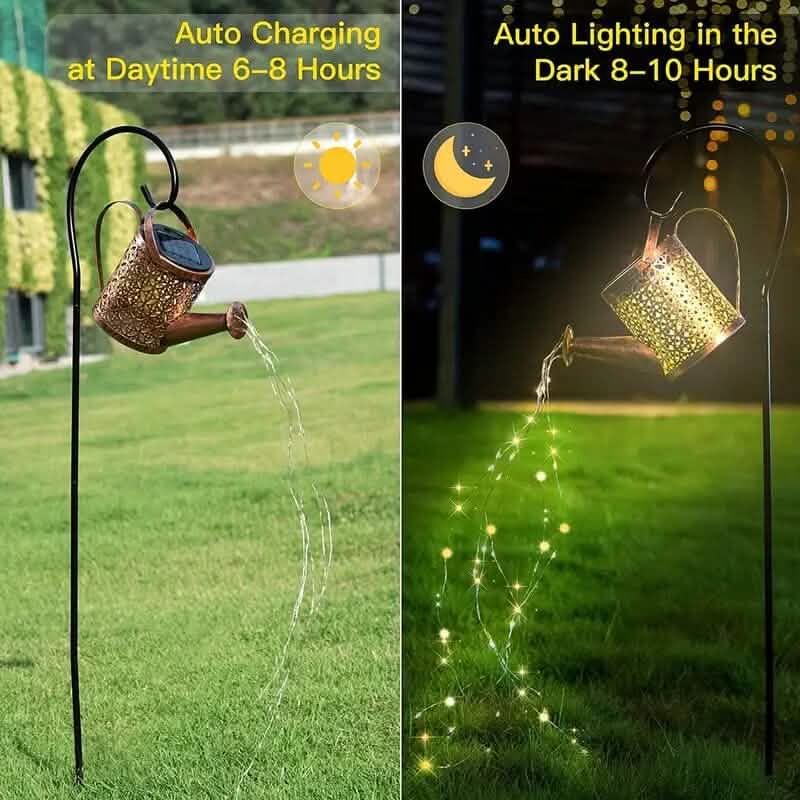 Waterproof Copper Solar Watering Can Light by DailySale