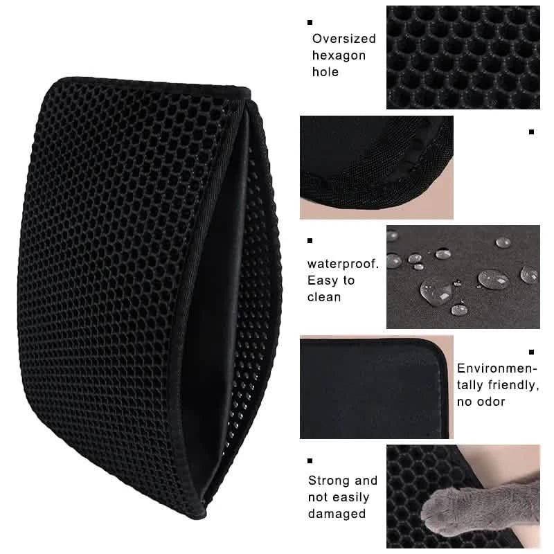 Waterproof EVA Double Layer Cat Litter Trapping Pet Litter Box Mat Clean Pad by DailySale