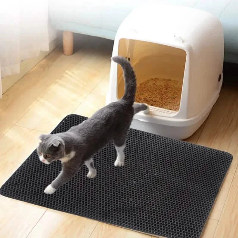Waterproof EVA Double Layer Cat Litter Trapping Pet Litter Box Mat Clean Pad by DailySale
