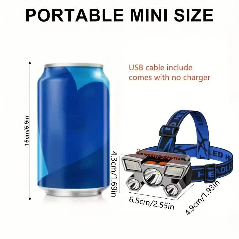 Waterproof LED Headlamp for Outdoor Adventures by DailySale