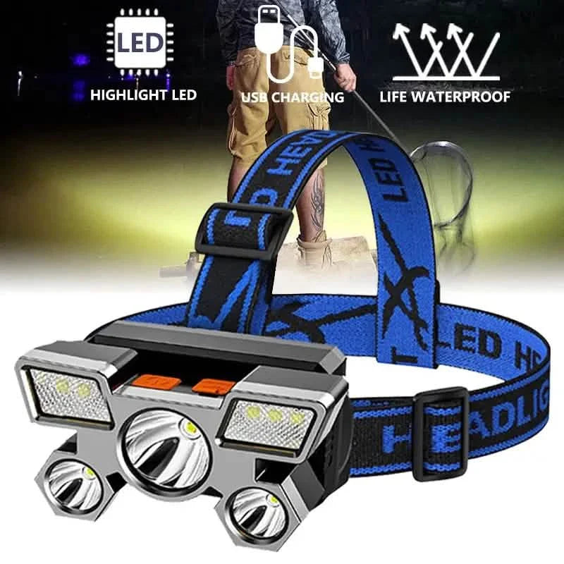 Waterproof LED Headlamp for Outdoor Adventures by DailySale