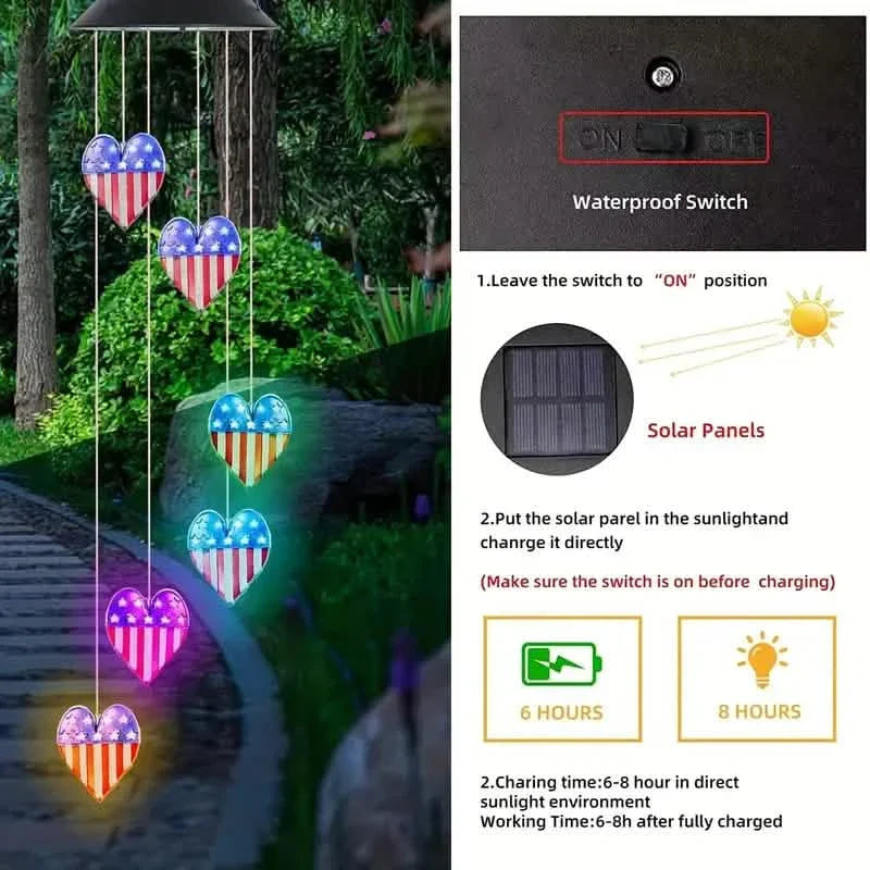 Waterproof Solar Wind Chime Light by DailySale