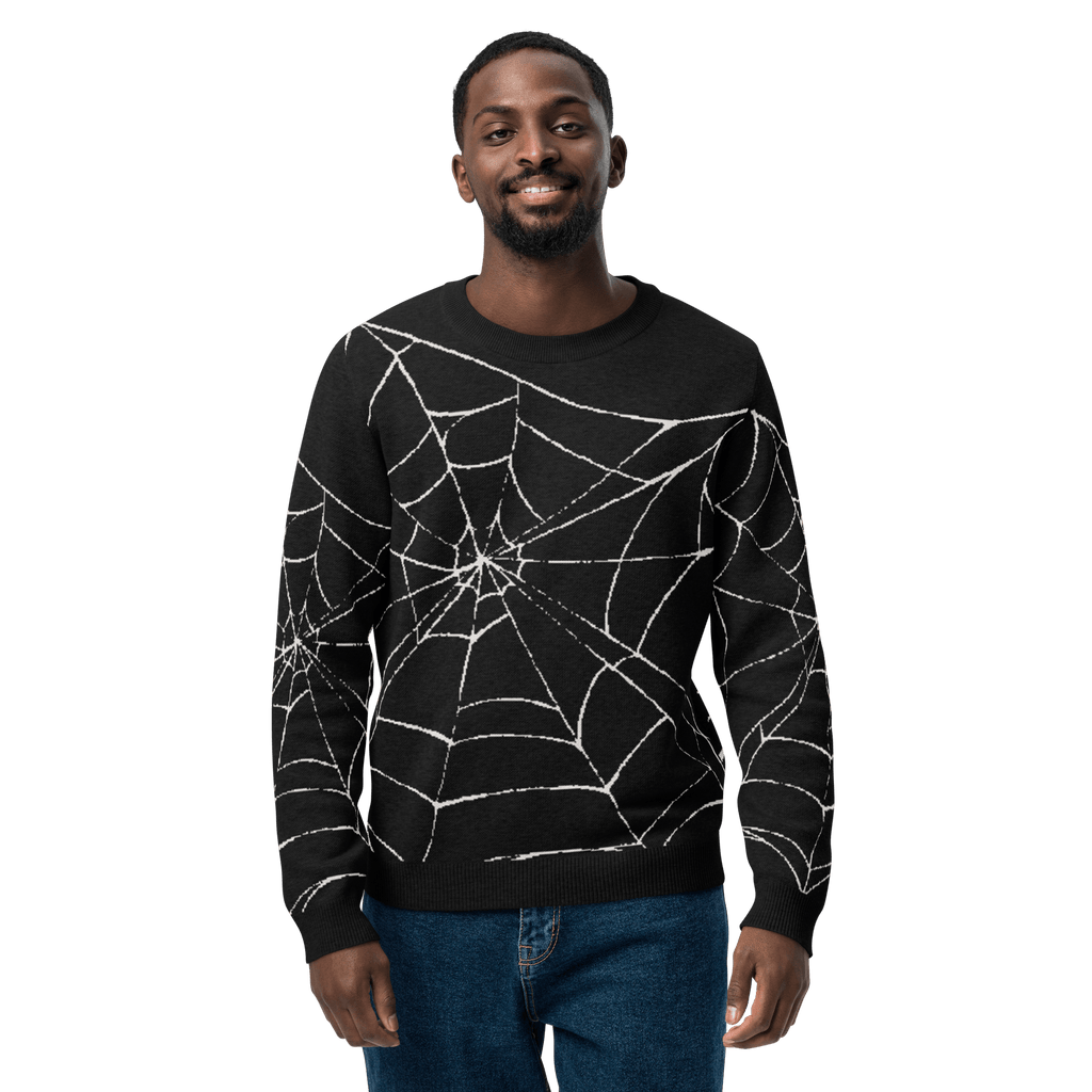 Web Weaver Knit Crew Neck Sweater by Goth Cloth Co.