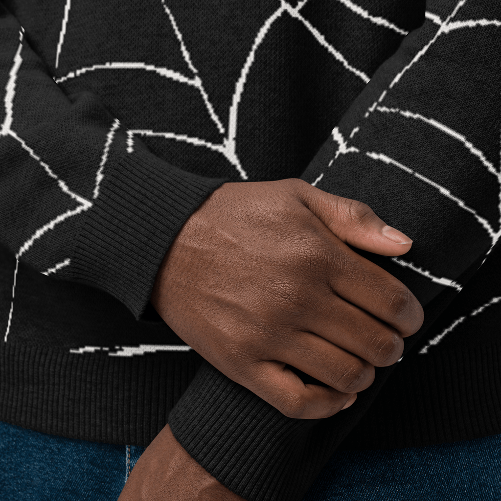 Web Weaver Knit Crew Neck Sweater by Goth Cloth Co.