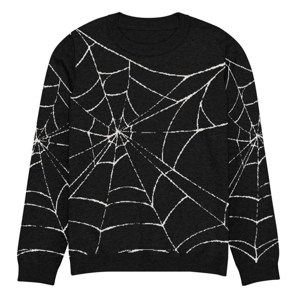 Web Weaver Knit Crew Neck Sweater by Goth Cloth Co.