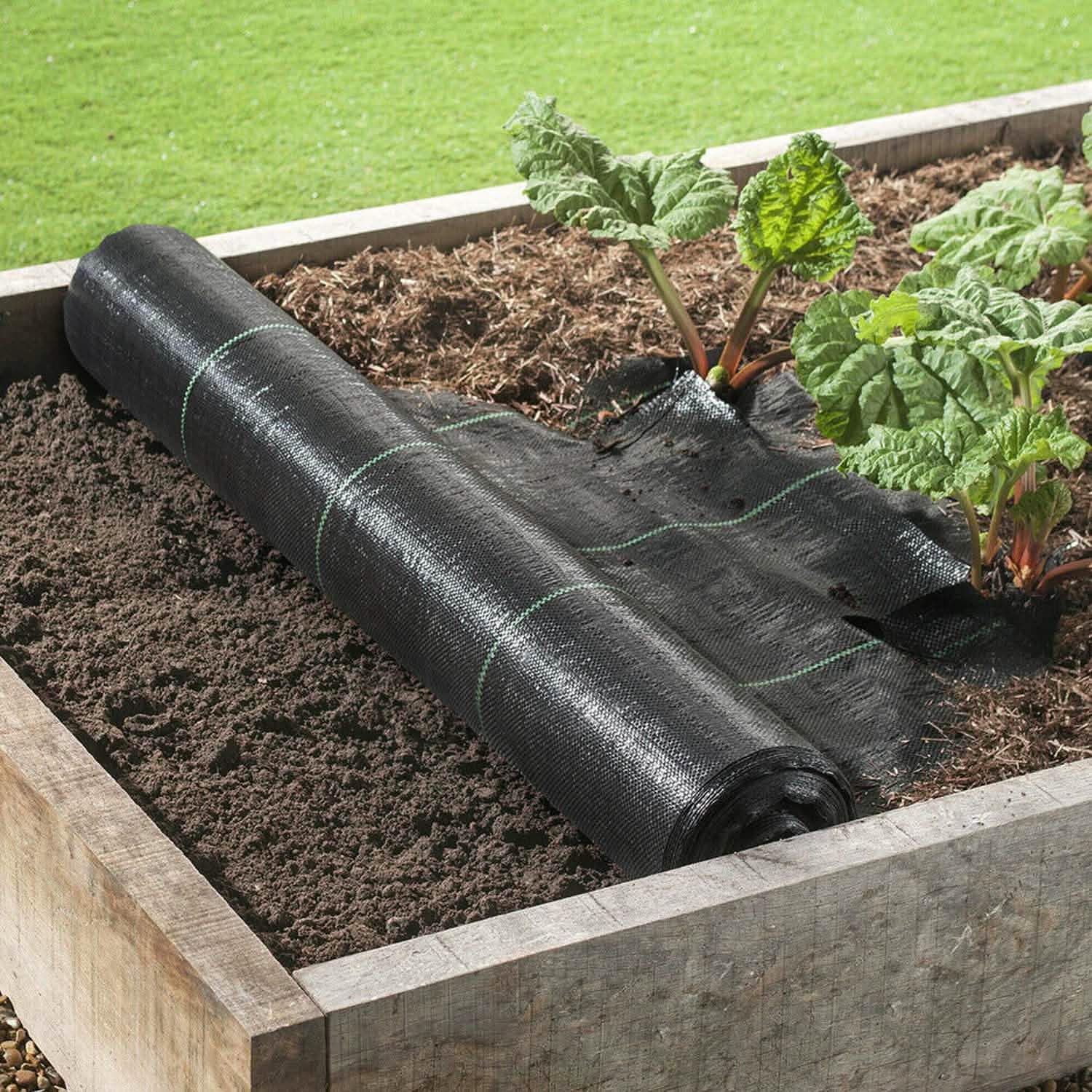 Weed Barrier Landscape Gardening Mat Fabric Woven by DailySale