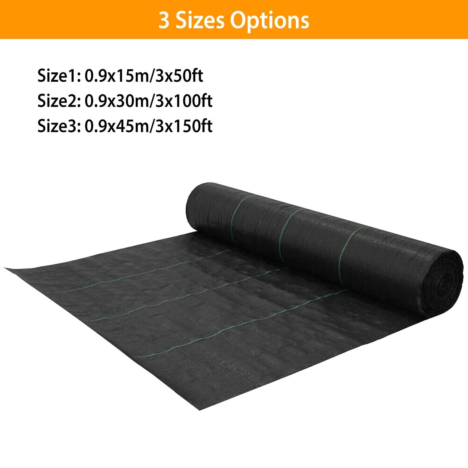 Weed Barrier Landscape Gardening Mat Fabric Woven by DailySale