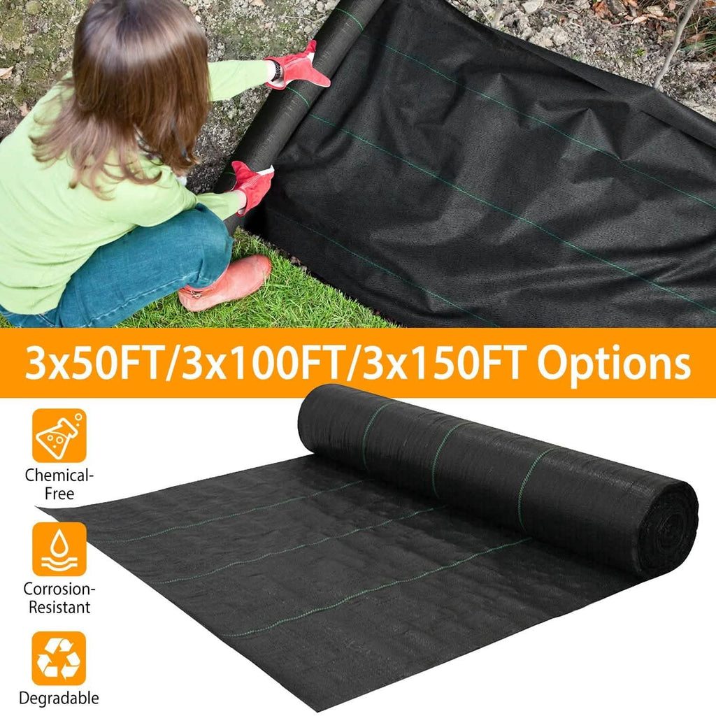 Weed Barrier Landscape Gardening Mat Fabric Woven by DailySale