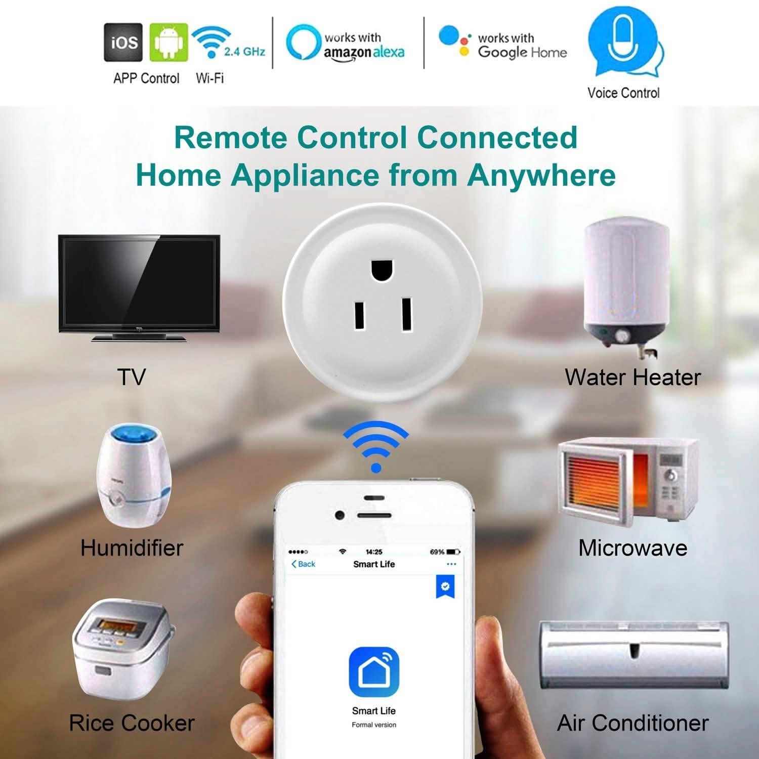 WiFi Smart Socket APP Plug Outlet Remote by DailySale