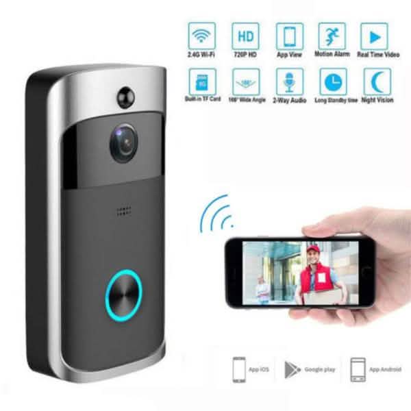 WiFi Wireless Video Doorbell Two-Way Talk Smart PIR Door Bell Security Camera HD by DailySale