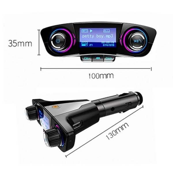 Wireless Bluetooth Handsfree Calling Car Charger FM Transmitter by DailySale