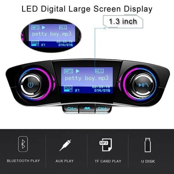 Wireless Bluetooth Handsfree Calling Car Charger FM Transmitter by DailySale