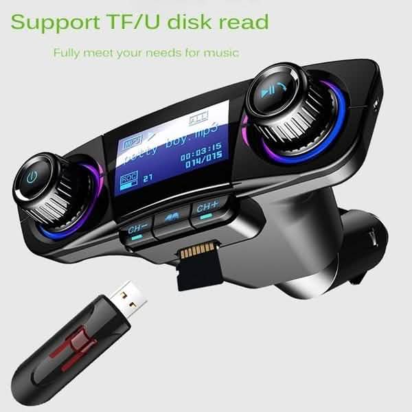 Wireless Bluetooth Handsfree Calling Car Charger FM Transmitter by DailySale