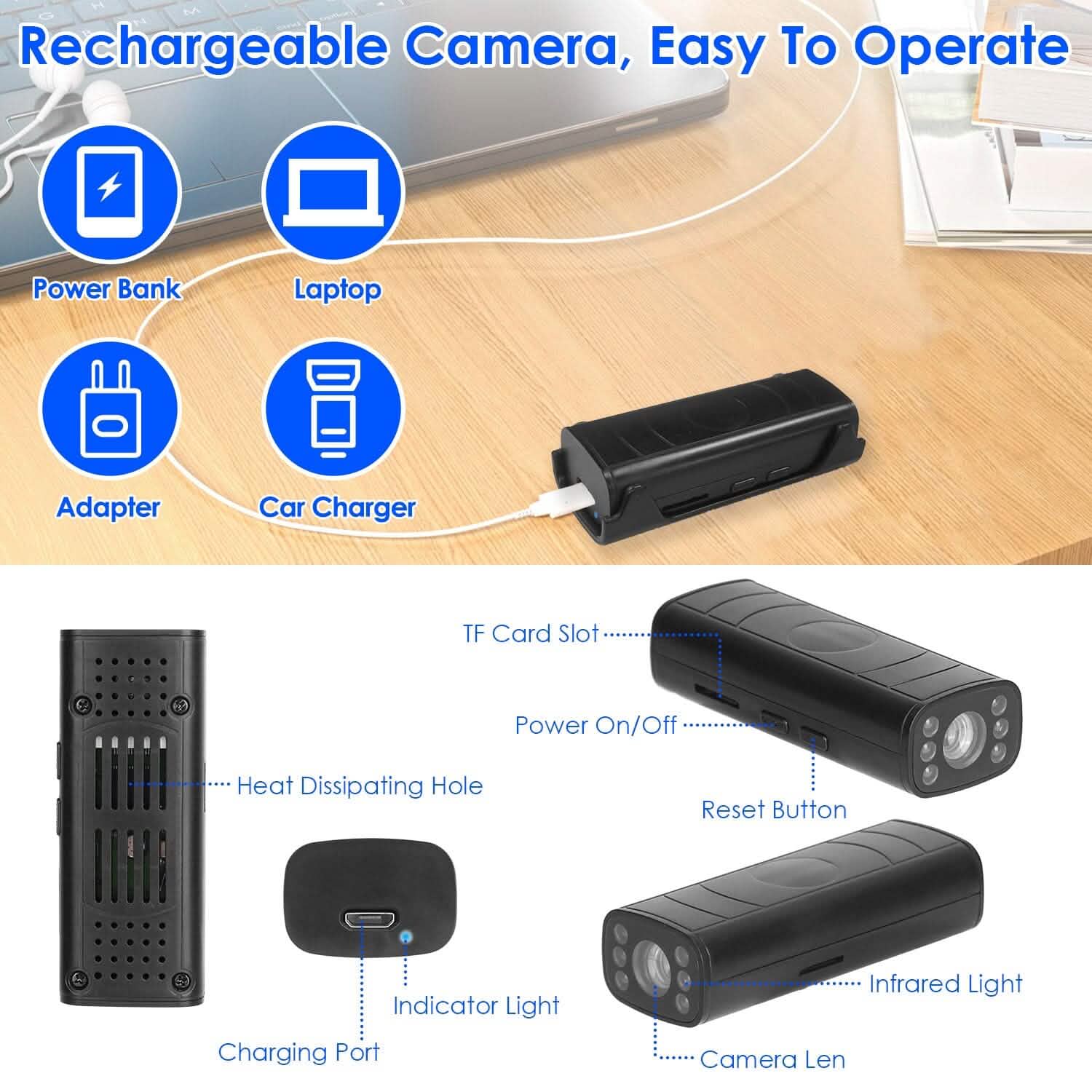 Wireless Camera Reverse Hitch Guide with Flexible Adhesive Base by DailySale