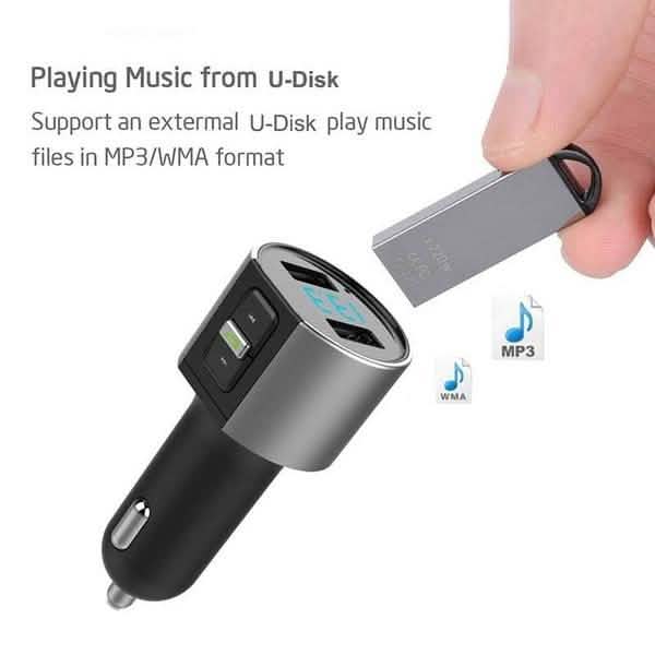Wireless Car Mp3 FM Transmitter USB Charger by DailySale