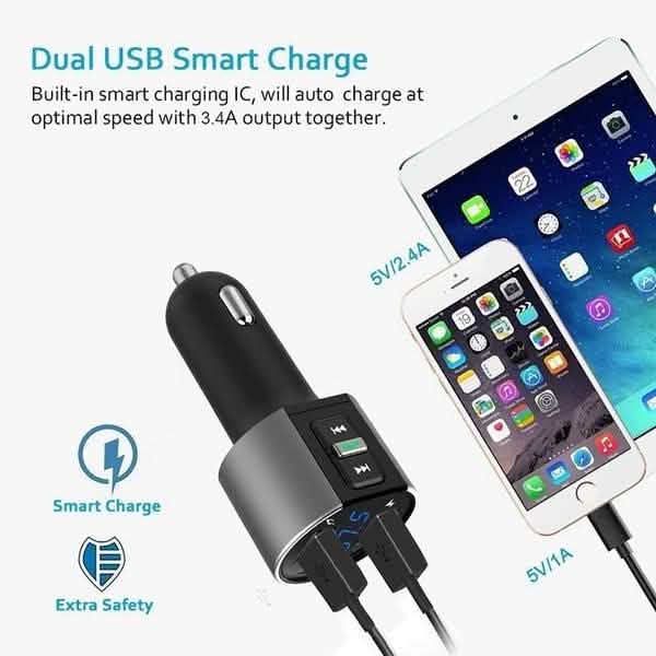 Wireless Car Mp3 FM Transmitter USB Charger by DailySale