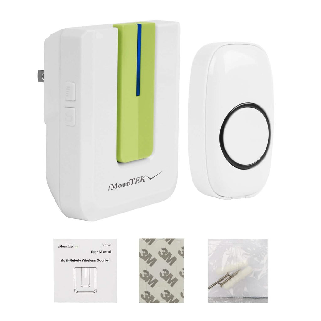Wireless Doorbell Rings 1000FT with 1 Plug Receiver Chimes by DailySale