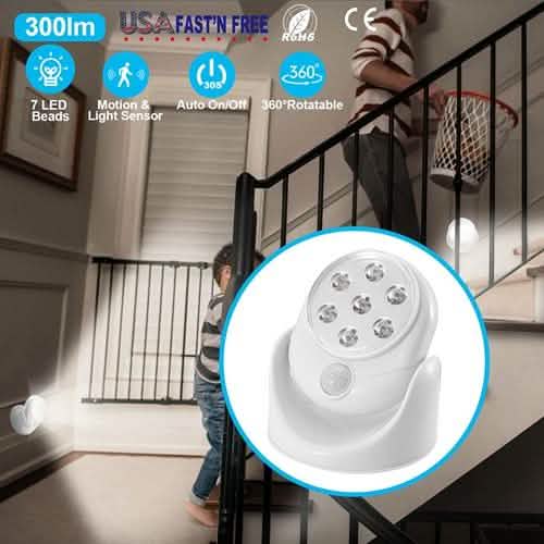 Wireless LED Spotlight 90 Degree Motion by DailySale