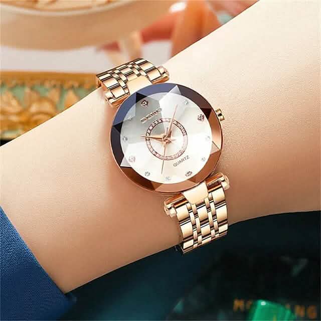 Women Golden and Silver Classic Quartz Watch by DailySale