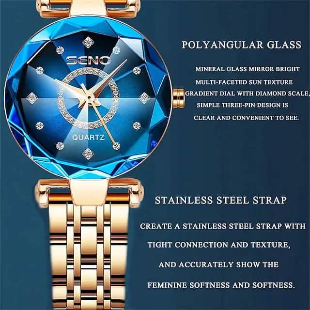 Women Golden and Silver Classic Quartz Watch by DailySale