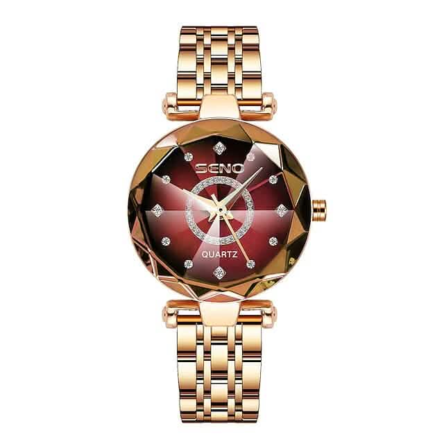 Women Golden and Silver Classic Quartz Watch by DailySale