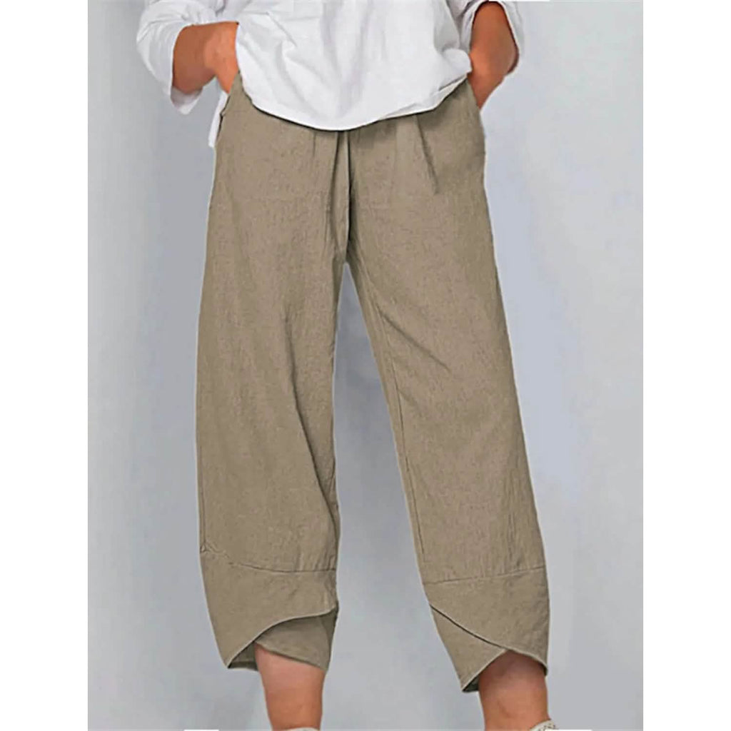 Women's Casual Plus Size Cotton Pants by DailySale