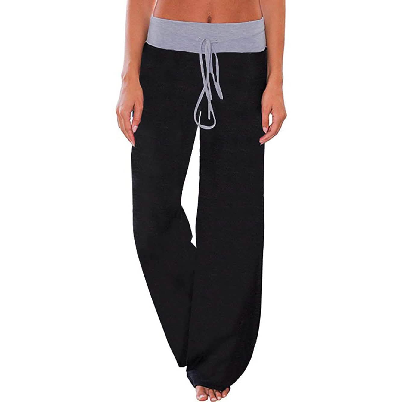 Women's Comfy Stretch Drawstring Palazzo Wide Leg Lounge Pant by DailySale