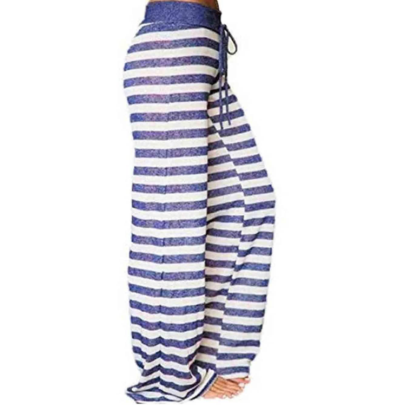 Women's Comfy Stretch Drawstring Palazzo Wide Leg Lounge Pant by DailySale