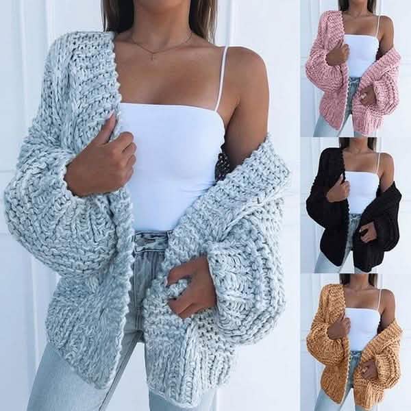 Women's Fashion Cable Knit Cardigan by DailySale