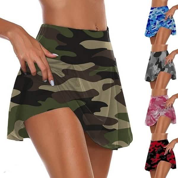 Women's Fashion Camouflage Print Athletic Skirt by DailySale