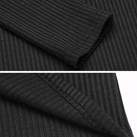 Women's Long Sleeve V Neck Ribbed Button Down Knit Sweater Fitted Top by DailySale